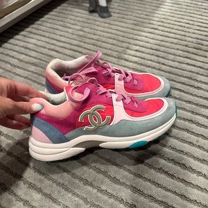 Chanel trainers in pink
